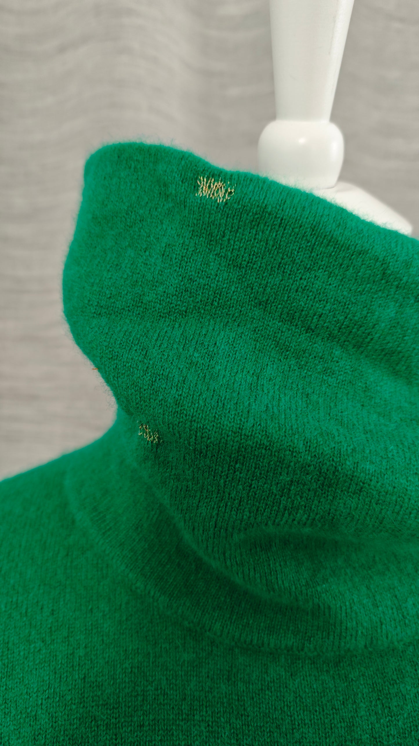 Pullover in Grün mit lockerem Rollkragen L - XL