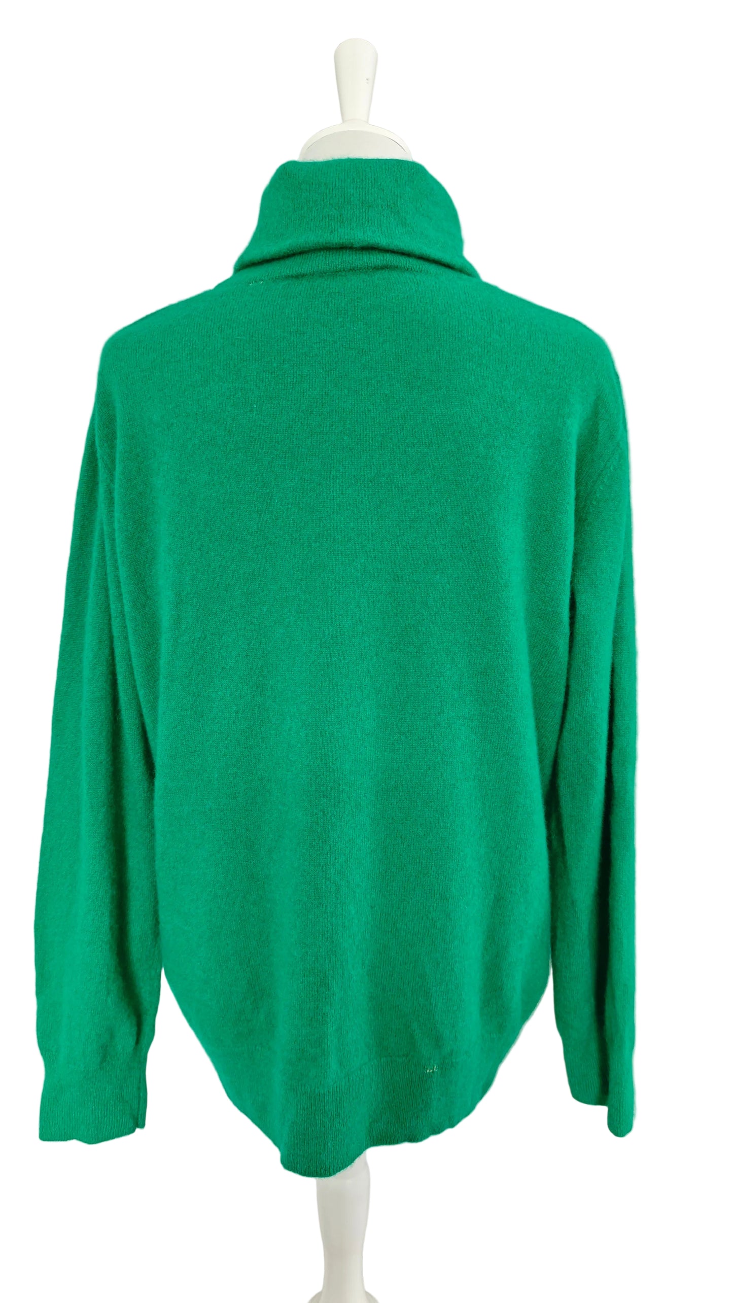 Pullover in Grün mit lockerem Rollkragen L - XL