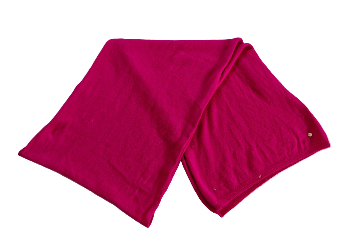 Kaschmir Schal in Pink mit goldenen Reparaturen